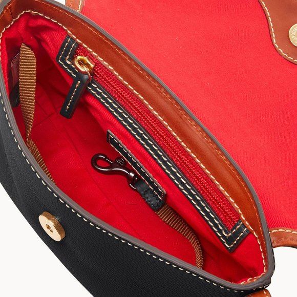 COPY - Dooney & Bourke Pebble Grain Crossbody Saddle Blue Jeans - Picture 2 of 4